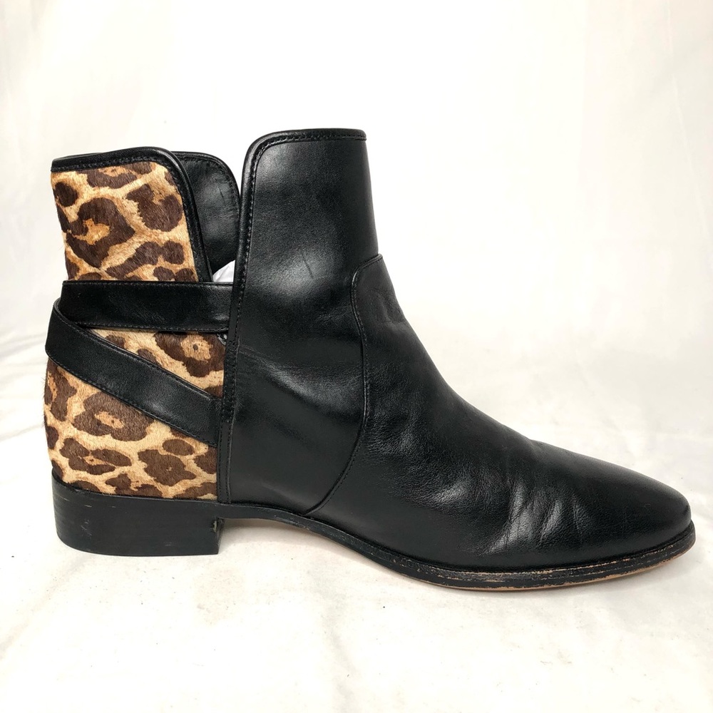 Women’s Michael Kors Leather and Hair Calf Upper Sz 9.5 Booties - Picture 10 of 13